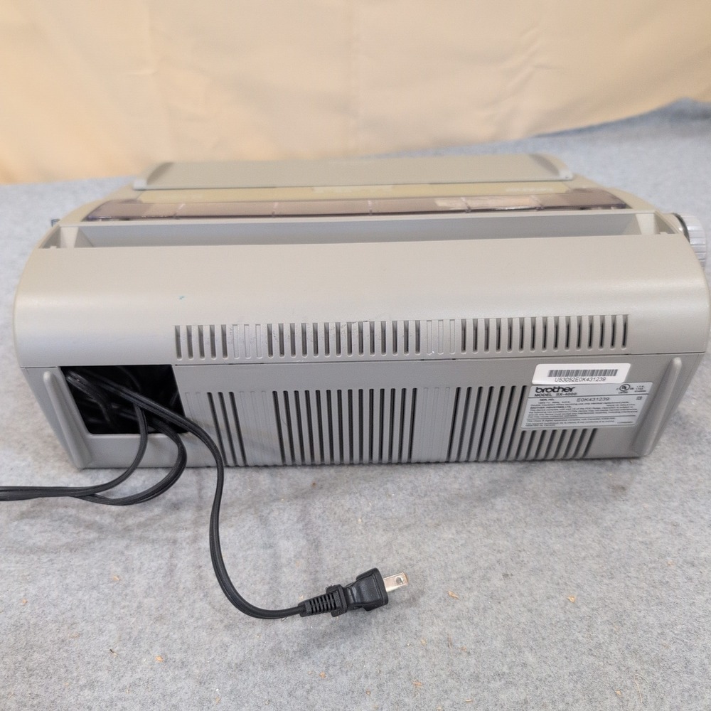 Brother SX-4000 Electronic Typewriter Vintage Gray with Dust Cover SX4000 Cover - Picture 4 of 6